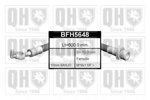 QUINTON HAZELL BFH5648 Тормозной шланг для TOYOTA RAV 4 II (Тойота/тоета Рав 4 2) QUINTON HAZELL BFH5648 Тормозной шланг для TOYOTA RAV 4 II (Тойота/тоета Рав 4 2)