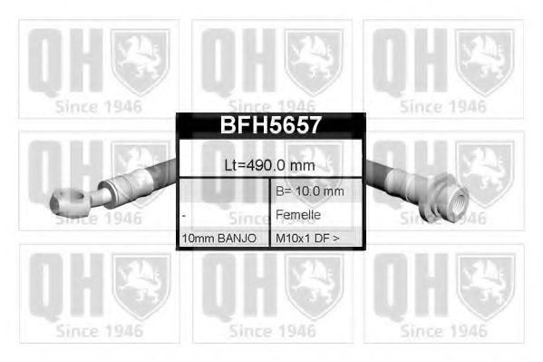 QUINTON HAZELL BFH5657 Тормозной шланг для HYUNDAI ELANTRA II (Хендай Элантра 2) QUINTON HAZELL BFH5657 Тормозной шланг для HYUNDAI ELANTRA II (Хендай Элантра 2)