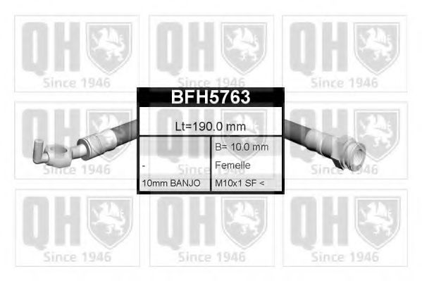 QUINTON HAZELL BFH5763 Тормозной шланг для OPEL FRONTERA B (Опель Фронтера б) QUINTON HAZELL BFH5763 Тормозной шланг для OPEL FRONTERA B (Опель Фронтера б)