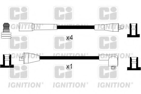 QUINTON HAZELL XC1075 Комплект проводов зажигания для OPEL ASCONA B (Опель Асcона б) QUINTON HAZELL XC1075 Комплект проводов зажигания для OPEL ASCONA B (Опель Асcона б)
