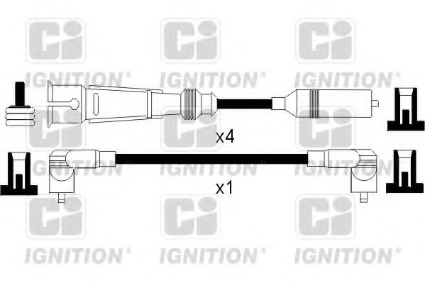 QUINTON HAZELL XC1093 Комплект проводов зажигания для AUDI 90 (Ауди 90) QUINTON HAZELL XC1093 Комплект проводов зажигания для AUDI 90 (Ауди 90)