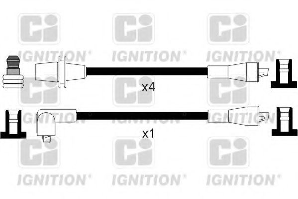 QUINTON HAZELL XC117 Комплект проводов зажигания для PEUGEOT 205 I (Пежо 205 и) QUINTON HAZELL XC117 Комплект проводов зажигания для PEUGEOT 205 I (Пежо 205 и)