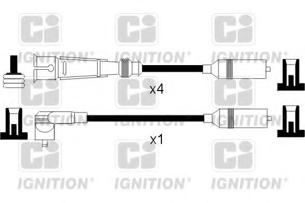 QUINTON HAZELL XC760 Комплект проводов зажигания для AUDI 90 (Ауди 90) QUINTON HAZELL XC760 Комплект проводов зажигания для AUDI 90 (Ауди 90)