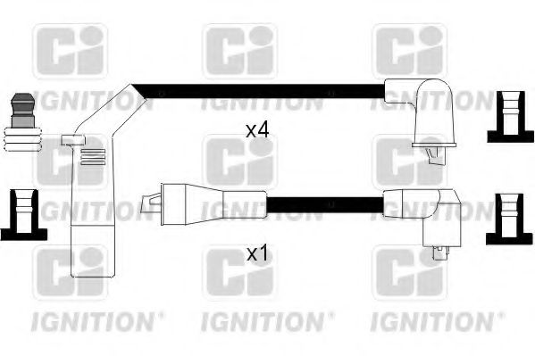QUINTON HAZELL XC784 Комплект проводов зажигания для MITSUBISHI COLT II (Митсубиши/митсубиси Cолт 2) QUINTON HAZELL XC784 Комплект проводов зажигания для MITSUBISHI COLT II (Митсубиши/митсубиси Cолт 2)