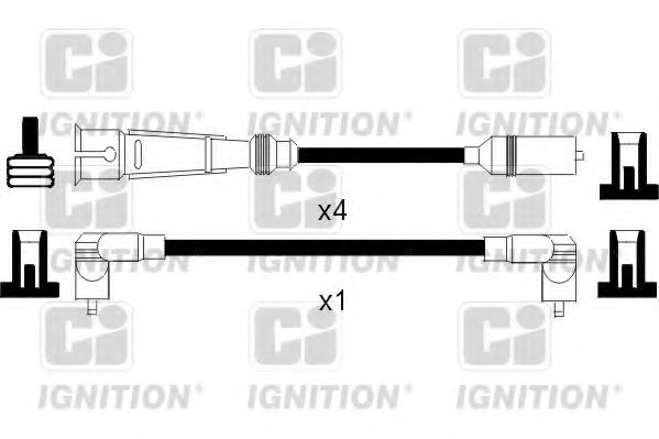 QUINTON HAZELL XC828 Комплект проводов зажигания для SEAT TOLEDO (Сеат Толэдо) QUINTON HAZELL XC828 Комплект проводов зажигания для SEAT TOLEDO (Сеат Толэдо)