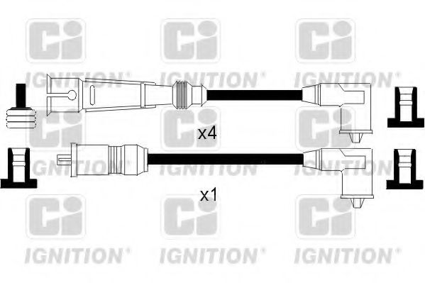QUINTON HAZELL XC963 Комплект проводов зажигания для AUDI 80 (Ауди 80) QUINTON HAZELL XC963 Комплект проводов зажигания для AUDI 80 (Ауди 80)