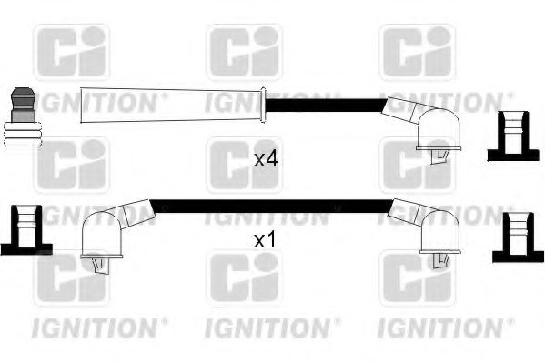 QUINTON HAZELL XC976 Комплект проводов зажигания для MITSUBISHI LANCER (Митсубиши/митсубиси Ланcэр) QUINTON HAZELL XC976 Комплект проводов зажигания для MITSUBISHI LANCER (Митсубиши/митсубиси Ланcэр)