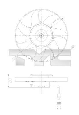 TYC 837-0025 Вентилятор, охлаждение двигателя для VOLKSWAGEN T4 MULTIVAN (Фольксваген Т4 мултиvан) TYC 837-0025 Вентилятор, охлаждение двигателя для VOLKSWAGEN T4 MULTIVAN (Фольксваген Т4 мултиvан)