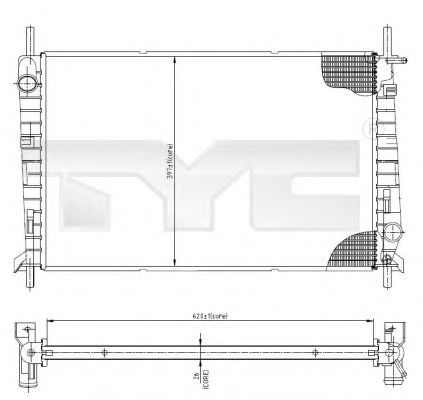 TYC 710-0045 Радиатор, охлаждение двигателя для FORD MONDEO (Форд Мондэо) TYC 710-0045 Радиатор, охлаждение двигателя для FORD MONDEO (Форд Мондэо)