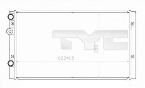 TYC 737-0023 Радиатор, охлаждение двигателя 