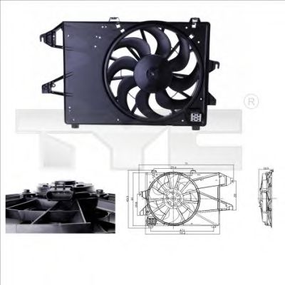 TYC 810-0004 Вентилятор, охлаждение двигателя для FORD MONDEO (Форд Мондэо) TYC 810-0004 Вентилятор, охлаждение двигателя для FORD MONDEO (Форд Мондэо)