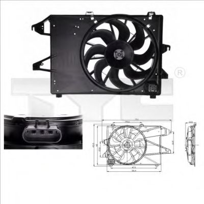 TYC 810-0008 Вентилятор, охлаждение двигателя для FORD MONDEO (Форд Мондэо) TYC 810-0008 Вентилятор, охлаждение двигателя для FORD MONDEO (Форд Мондэо)