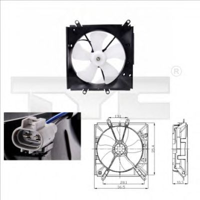 TYC 836-0001 Вентилятор, охлаждение двигателя для TOYOTA COROLLA (Тойота/тоета Cоролла) TYC 836-0001 Вентилятор, охлаждение двигателя для TOYOTA COROLLA (Тойота/тоета Cоролла)