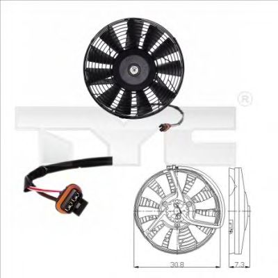 TYC 825-0006 Вентилятор, охлаждение двигателя для OPEL (Опель) TYC 825-0006 Вентилятор, охлаждение двигателя для OPEL (Опель)