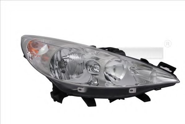 TYC 20-1060-00-21 Основная фара для PEUGEOT 207 (Пежо 207) TYC 20-1060-00-21 Основная фара для PEUGEOT 207 (Пежо 207)