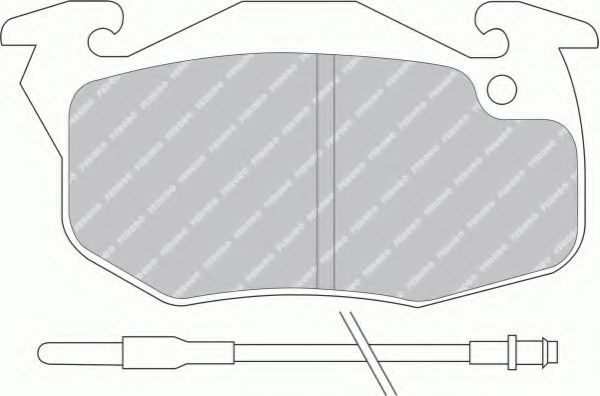 FERODO FDB393F Тормозные колодки для RENAULT 9 (Рено 9) FERODO FDB393F Тормозные колодки для RENAULT 9 (Рено 9)