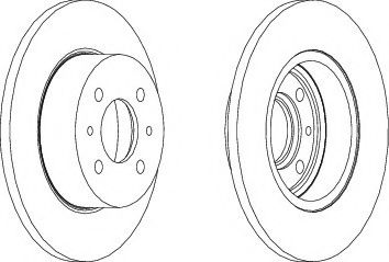 FERODO DDF081-1 Тормозной диск для SEAT (Сеат) FERODO DDF081-1 Тормозной диск для SEAT (Сеат)