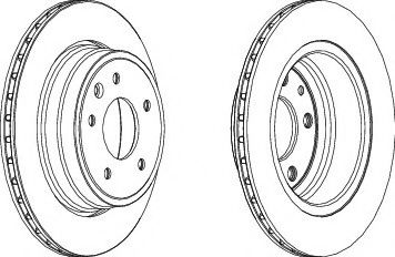 FERODO DDF1004-1 Тормозной диск для JAGUAR VANDEN PLAS (Ягуар Vандэн плас) FERODO DDF1004-1 Тормозной диск для JAGUAR VANDEN PLAS (Ягуар Vандэн плас)