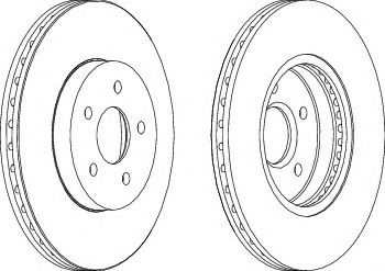 FERODO DDF1125-1 Тормозной диск 