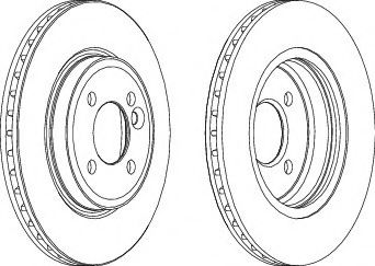 FERODO DDF1127C-1 Тормозной диск 