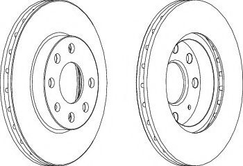 FERODO DDF1130-1 Тормозной диск 