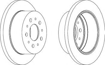 FERODO DDF1144-1 Тормозной диск 