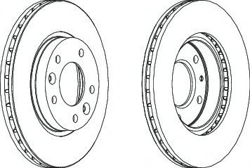 FERODO DDF1146-1 Тормозной диск 