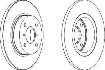 FERODO DDF1148-1 Тормозной диск 