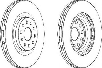 FERODO DDF1162-1 Тормозной диск 