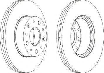 FERODO DDF1170-1 Тормозной диск для FIAT (Фиат) FERODO DDF1170-1 Тормозной диск для FIAT (Фиат)