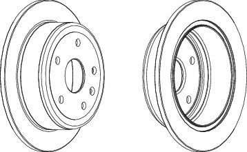 FERODO DDF1188-1 Тормозной диск 