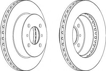 FERODO DDF1193-1 Тормозной диск 
