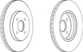 FERODO DDF1195-1 Тормозной диск 