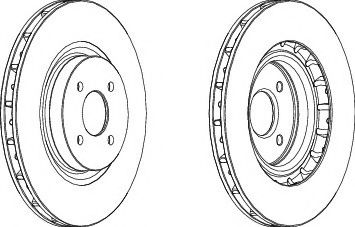 FERODO DDF1200-1 Тормозной диск 