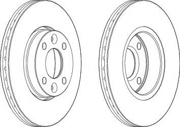 FERODO DDF1201C-1 Тормозной диск 