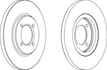 FERODO DDF121-1 Тормозной диск 