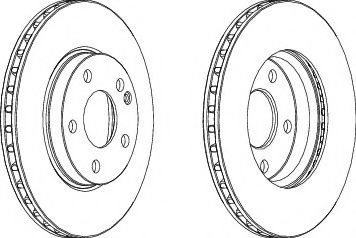 FERODO DDF1220-1 Тормозной диск 