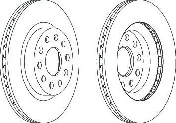 FERODO DDF1223-1 Тормозной диск для SEAT (Сеат) FERODO DDF1223-1 Тормозной диск для SEAT (Сеат)