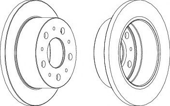 FERODO DDF1574-1 Тормозной диск для FIAT (Фиат) FERODO DDF1574-1 Тормозной диск для FIAT (Фиат)