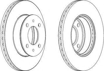 FERODO DDF1632-1 Тормозной диск для HYUNDAI ACCENT II (Хендай Акцент 2) FERODO DDF1632-1 Тормозной диск для HYUNDAI ACCENT II (Хендай Акцент 2)