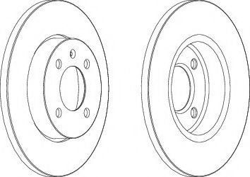 FERODO DDF205C-1 Тормозной диск для VOLKSWAGEN JETTA III (Фольксваген Джетта 3) FERODO DDF205C-1 Тормозной диск для VOLKSWAGEN JETTA III (Фольксваген Джетта 3)