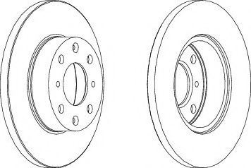 FERODO DDF285-1 Тормозной диск для ROVER 2000-3500 (Ровер 2000-3500) FERODO DDF285-1 Тормозной диск для ROVER 2000-3500 (Ровер 2000-3500)