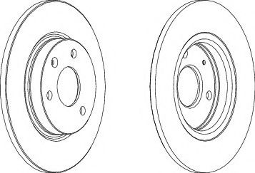 FERODO DDF316-1 Тормозной диск для CITROëN (Cитроëн) FERODO DDF316-1 Тормозной диск для CITROëN (Cитроëн)
