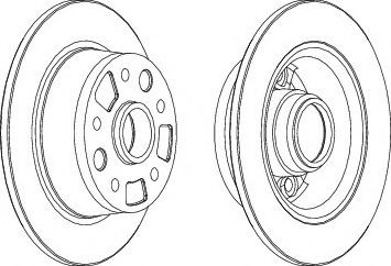 FERODO DDF456-1 Тормозной диск для MAZDA 626 III (Мазда 626 3) FERODO DDF456-1 Тормозной диск для MAZDA 626 III (Мазда 626 3)