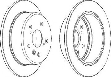FERODO DDF684-1 Тормозной диск для TOYOTA SCEPTER (Тойота/тоета Сcэптэр) FERODO DDF684-1 Тормозной диск для TOYOTA SCEPTER (Тойота/тоета Сcэптэр)