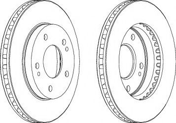 FERODO DDF824-1 Тормозной диск для MITSUBISHI ECLIPSE I (Митсубиши/митсубиси Эcлипсэ и) FERODO DDF824-1 Тормозной диск для MITSUBISHI ECLIPSE I (Митсубиши/митсубиси Эcлипсэ и)