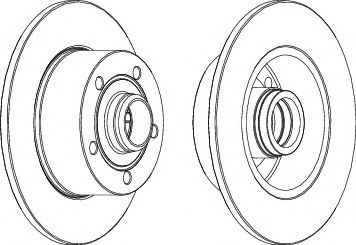FERODO DDF830C-1 Тормозной диск для AUDI A4 (Ауди А4) FERODO DDF830C-1 Тормозной диск для AUDI A4 (Ауди А4)