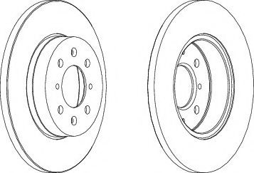 FERODO DDF872-1 Тормозной диск для ROVER COUPE (Ровер Cоупэ)