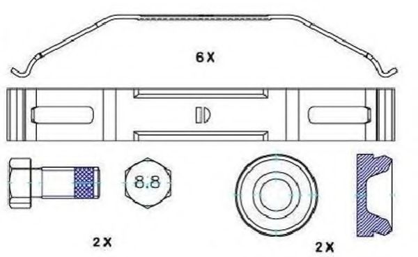 FERODO FAC166 Комплектующие, колодки дискового тормоза для DAF LF 55 (Даф Лф 55) FERODO FAC166 Комплектующие, колодки дискового тормоза для DAF LF 55 (Даф Лф 55)