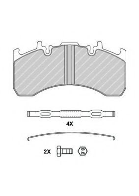 FERODO FCV4170B Тормозные колодки для RENAULT TRUCKS PREMIUM 2 (Рено трак Прэмиум 2) FERODO FCV4170B Тормозные колодки для RENAULT TRUCKS PREMIUM 2 (Рено трак Прэмиум 2)